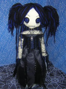 Gothic Amy Lee Rag Doll by Zosomoto (www.tatteredrags.net)